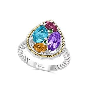 EFFY™️ 18kt gold & sterling silver Gem ring